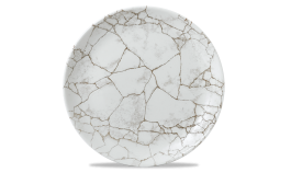 Kintsugi Agate Grey Coupe Plate